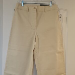 Talbots Cream Ankle Pants